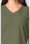 Olive - Built In Bra Dolman Top (View 2)