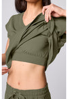Olive - Built In Bra Dolman Top (View 4)