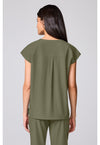 Olive - Built In Bra Dolman Top (Back)