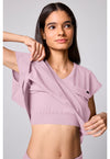 Pink Pearl - Built In Bra Dolman Top