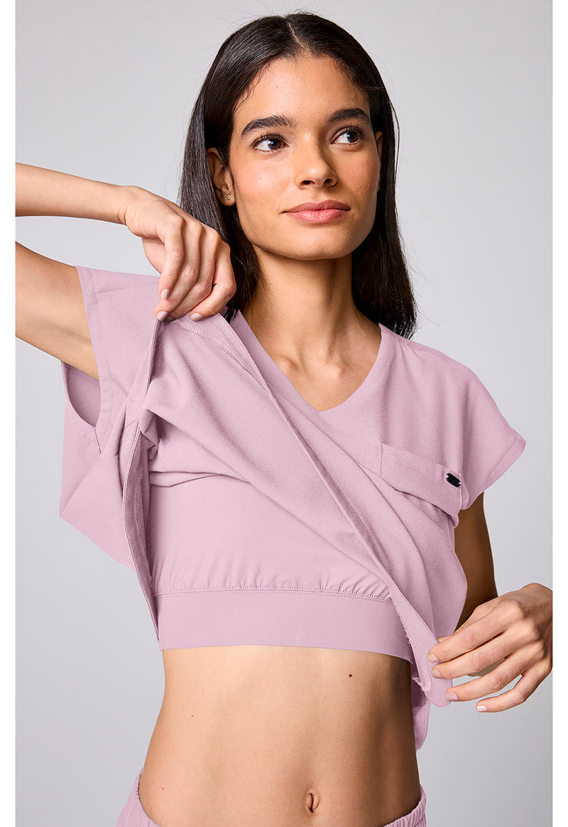 Pink Pearl - Built In Bra Dolman Top