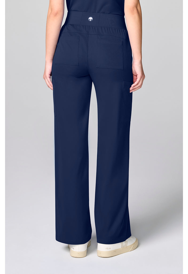 Navy - Wide Leg Pant – Petite (Back)