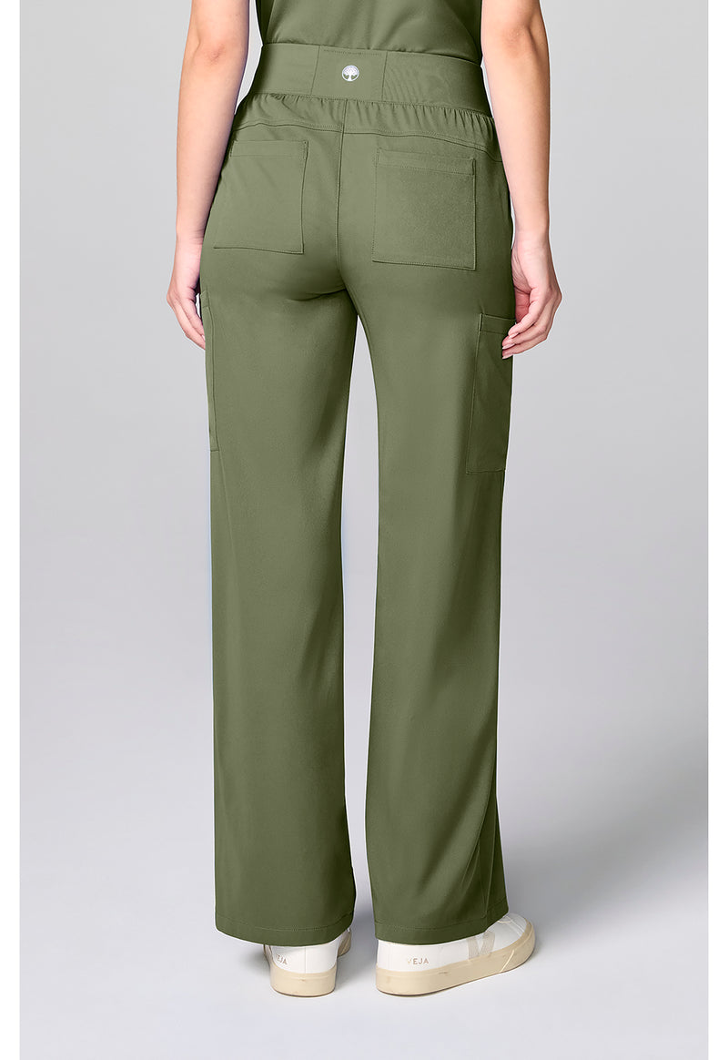 Olive - Wide Leg Pant – Petite (Back)