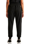 BLACK - Women's Rhea Jogger Scrub Pants – Petite (Back)