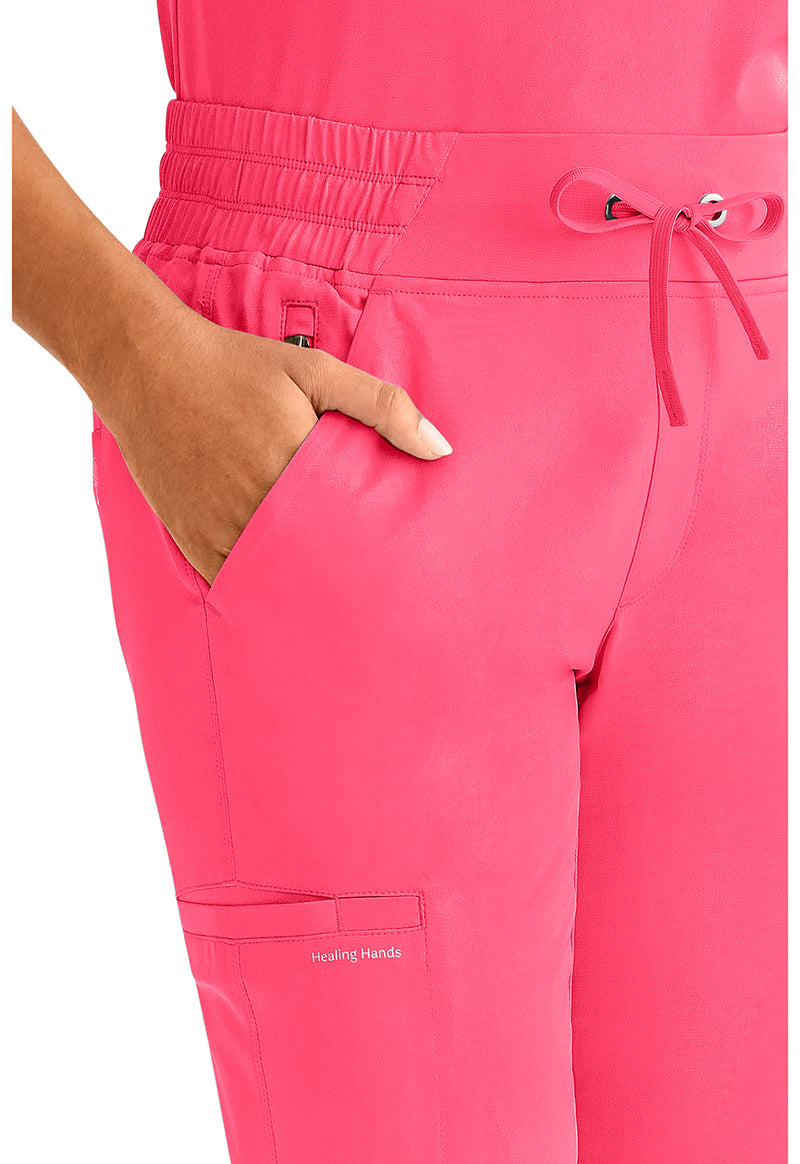 Carnation Pink - Women's Rhea Jogger Scrub Pants – Petite (View 2)