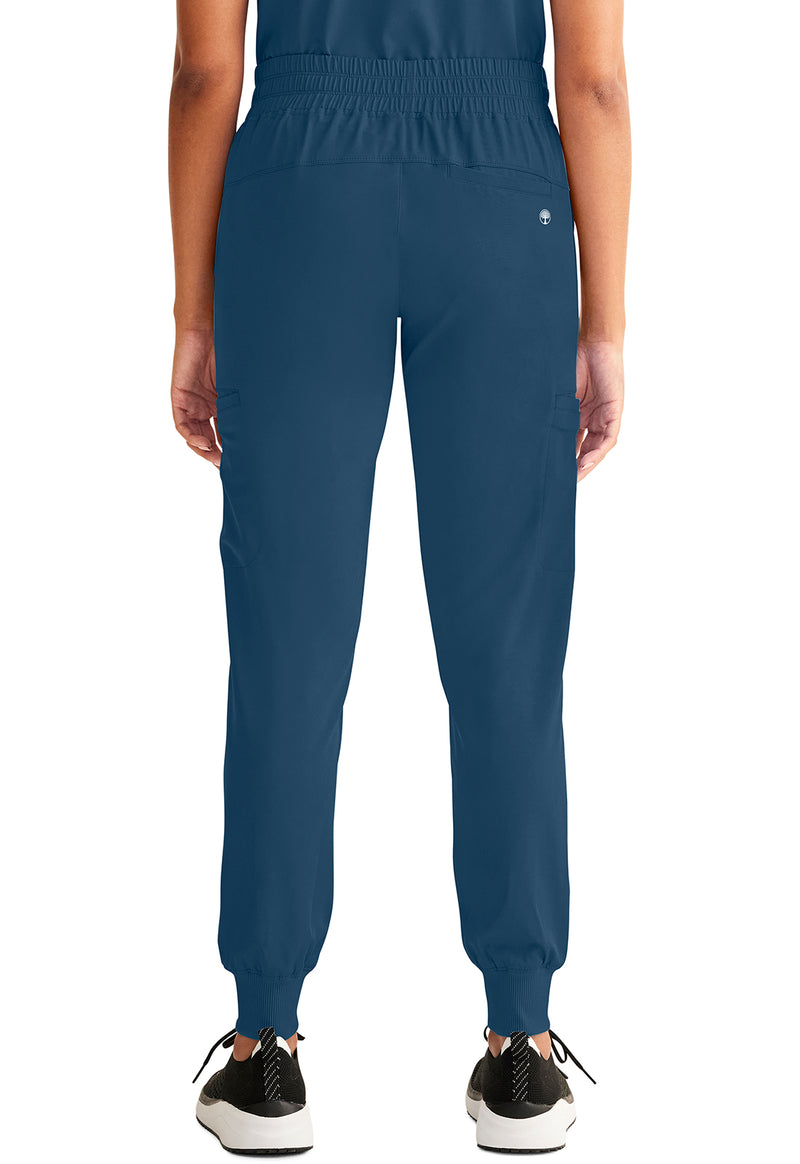 Caribbean - Women's Rhea Jogger Scrub Pants – Petite (Back)