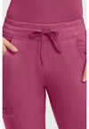 Cherry Wine - Women's Rhea Jogger Scrub Pants – Petite (View 4)