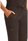 Dark Chocolate - Women's Rhea Jogger Scrub Pants – Petite (View 2)