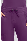 Eggplant - Women's Rhea Jogger Scrub Pants – Petite (View 4)