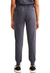 Pewter - Women's Rhea Jogger Scrub Pants – Petite (Back)