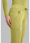 Retro Lime - Women's Rhea Jogger Scrub Pants – Petite (View 3)