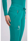TEAL - Women's Rhea Jogger Scrub Pants – Petite (View 2)