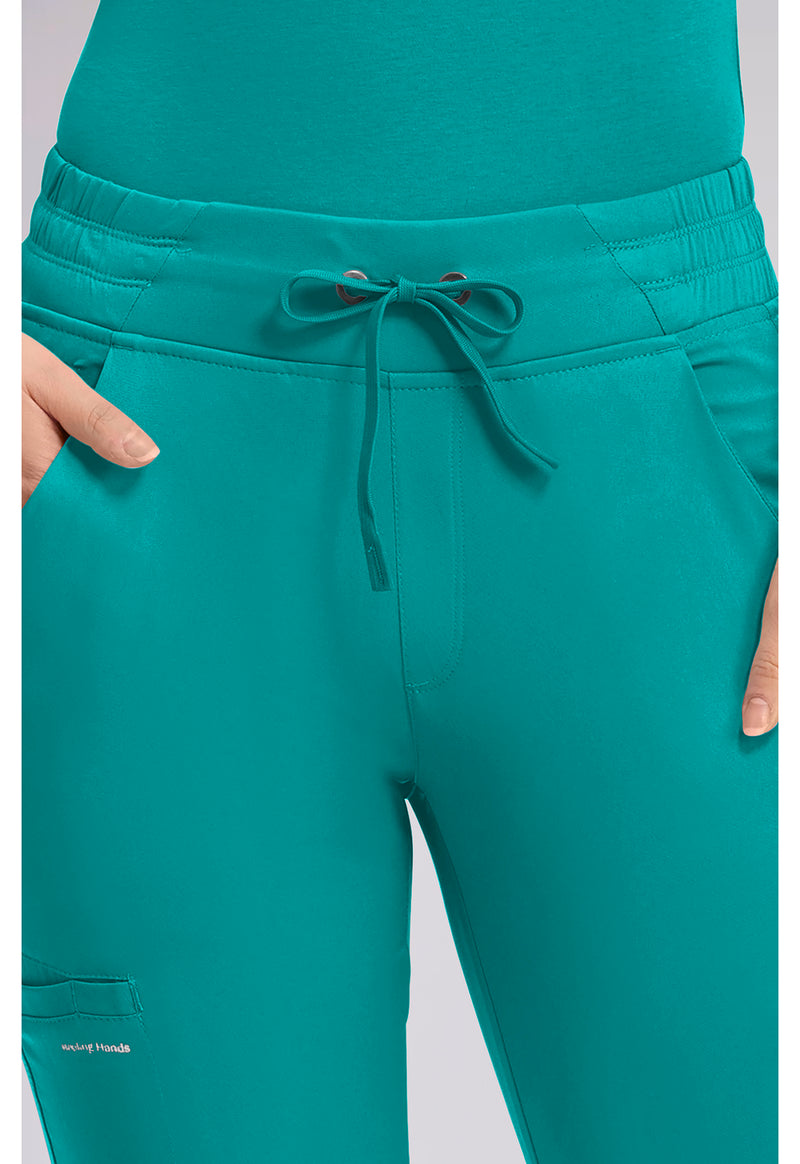 TEAL - Women's Rhea Jogger Scrub Pants – Petite (View 4)
