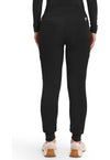 BLACK - Healing Hands Works Women Scrub Pants - Back View