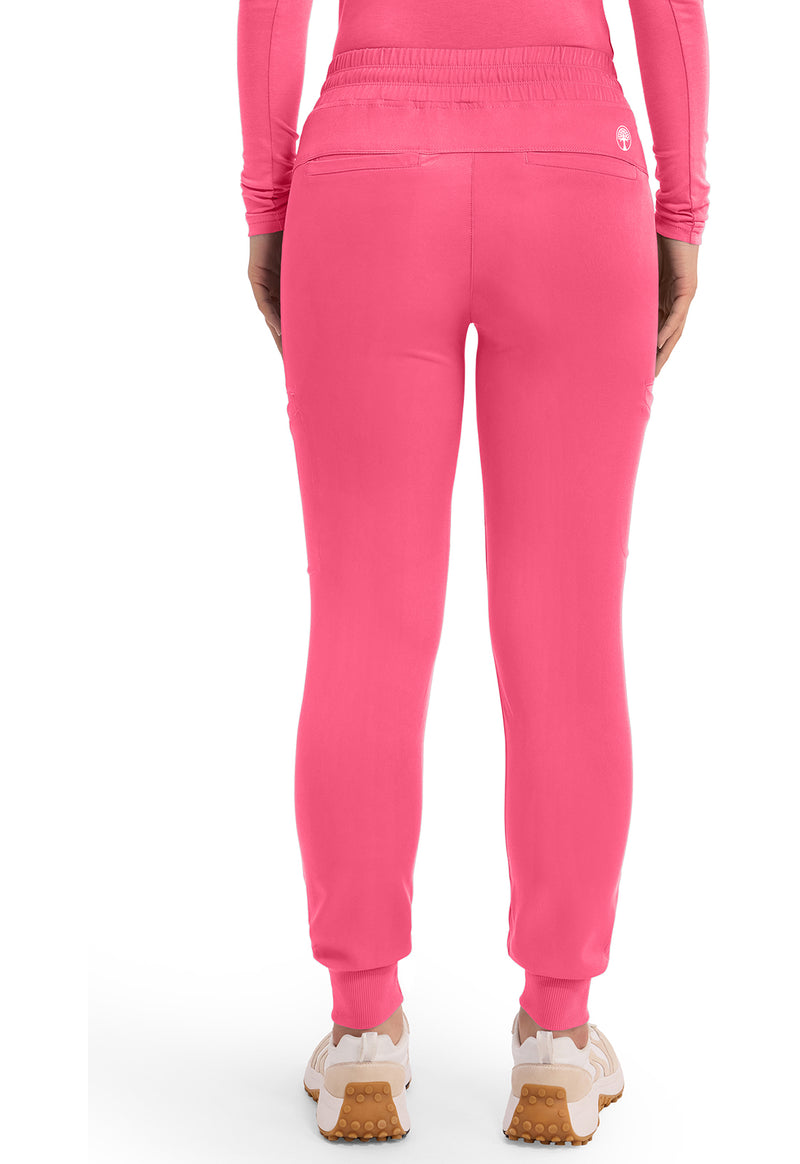 Carnation Pink - Healing Hands Works Women Scrub Pants - Back View