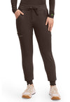 Dark Chocolate - Healing Hands Works Women Scrub Pants - Front View