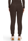Dark Chocolate - Healing Hands Works Women Scrub Pants - Back View