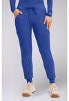 Galaxy Blue - Healing Hands Works Women Scrub Pants - Front View