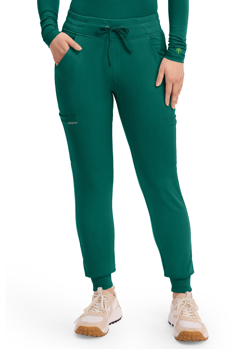 Hunter - Healing Hands Works Women Scrub Pants - Front View