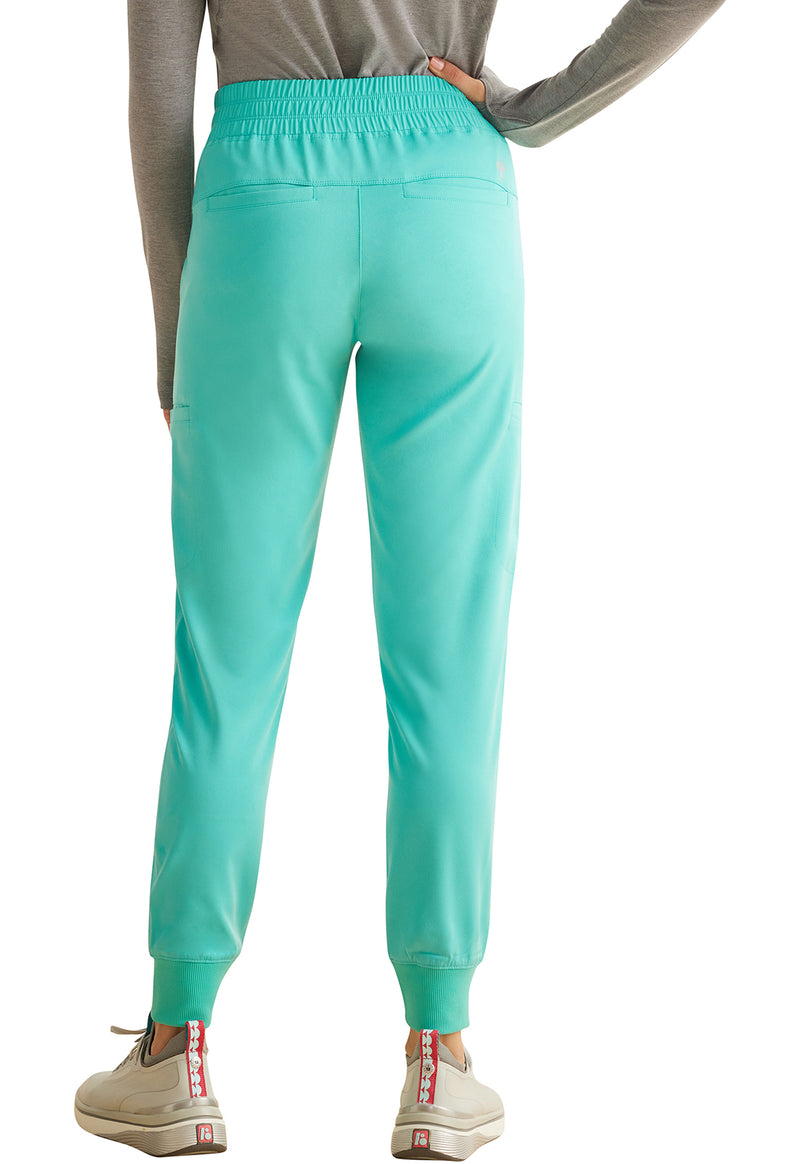 Ocean Breeze - Healing Hands Works Women Scrub Pants - Back View