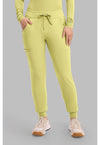 Retro Lime - Women's Rhea Jogger Scrub Pants