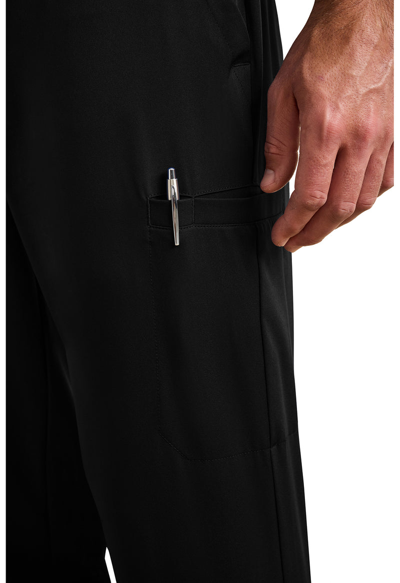 black - Rafael Men's Mid Rise Zip Fly Jogger (View 3)