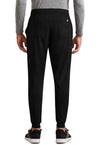 black - Rafael Men's Mid Rise Zip Fly Jogger (Back)
