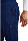 navy - Rafael Men's Mid Rise Zip Fly Jogger (View 4)