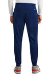 navy - Rafael Men's Mid Rise Zip Fly Jogger (Back)