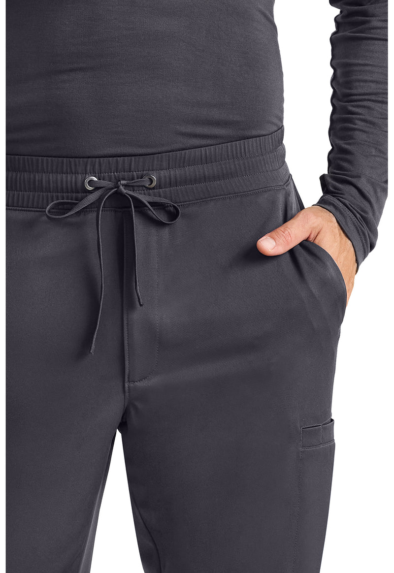 pewter - Rafael Men's Mid Rise Zip Fly Jogger (View 2)