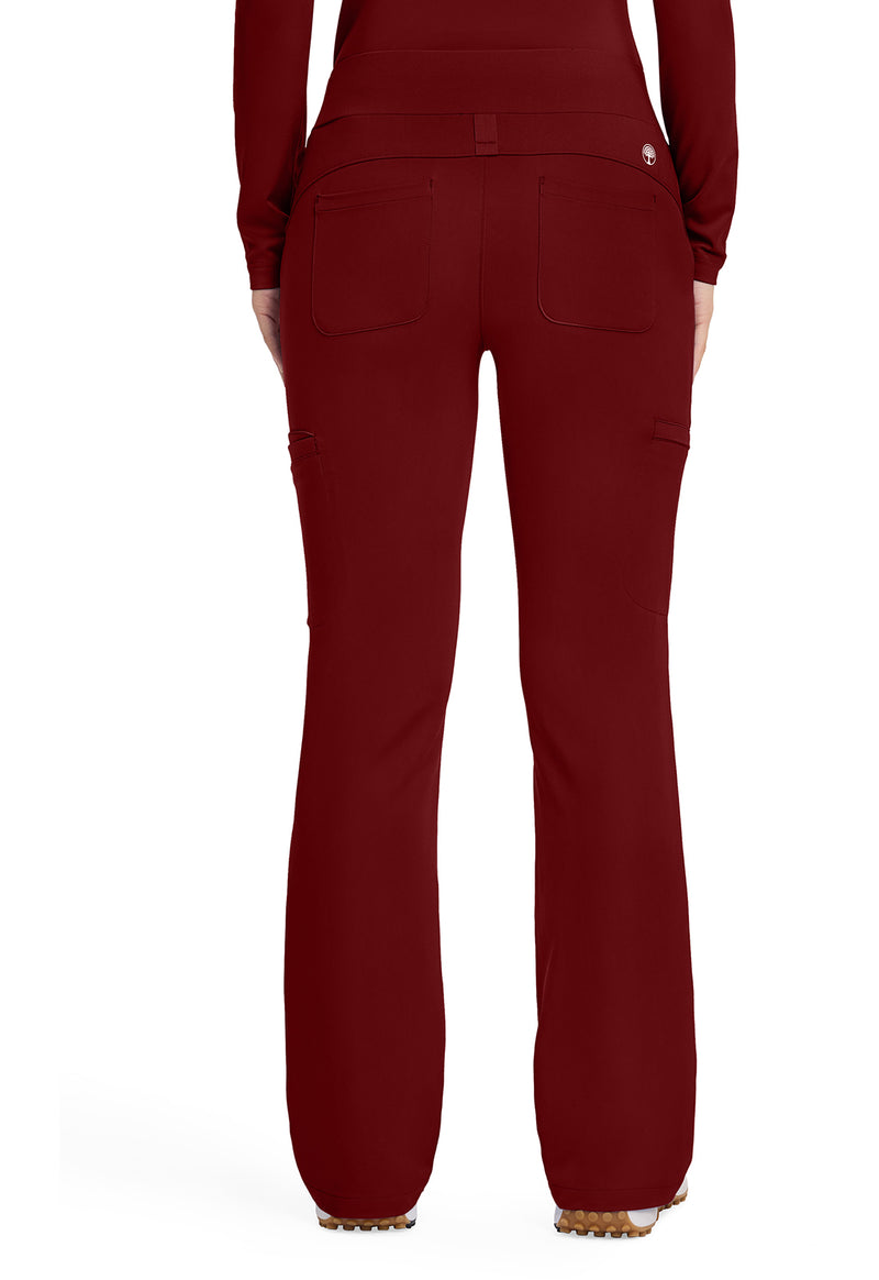 Garnet Red - High Waist Pant – Petite (Back)