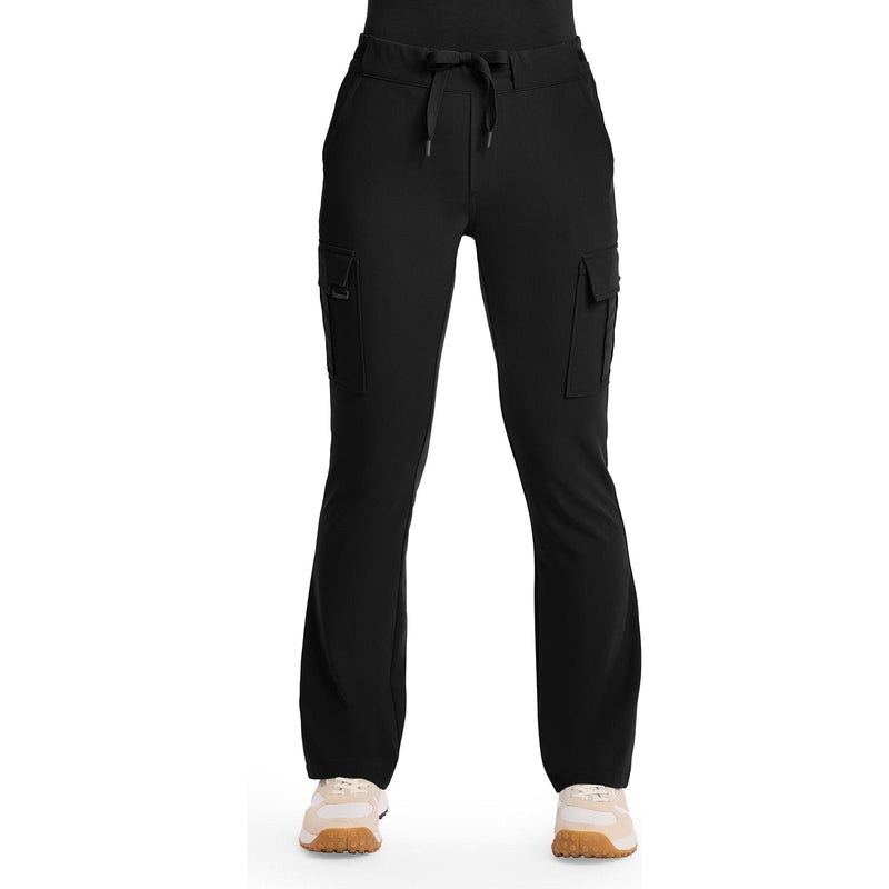 black - Women's 6-Pocket Straight Leg Pant