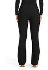 Black - Healing Hands Quest Women Scrub Pants - Back View