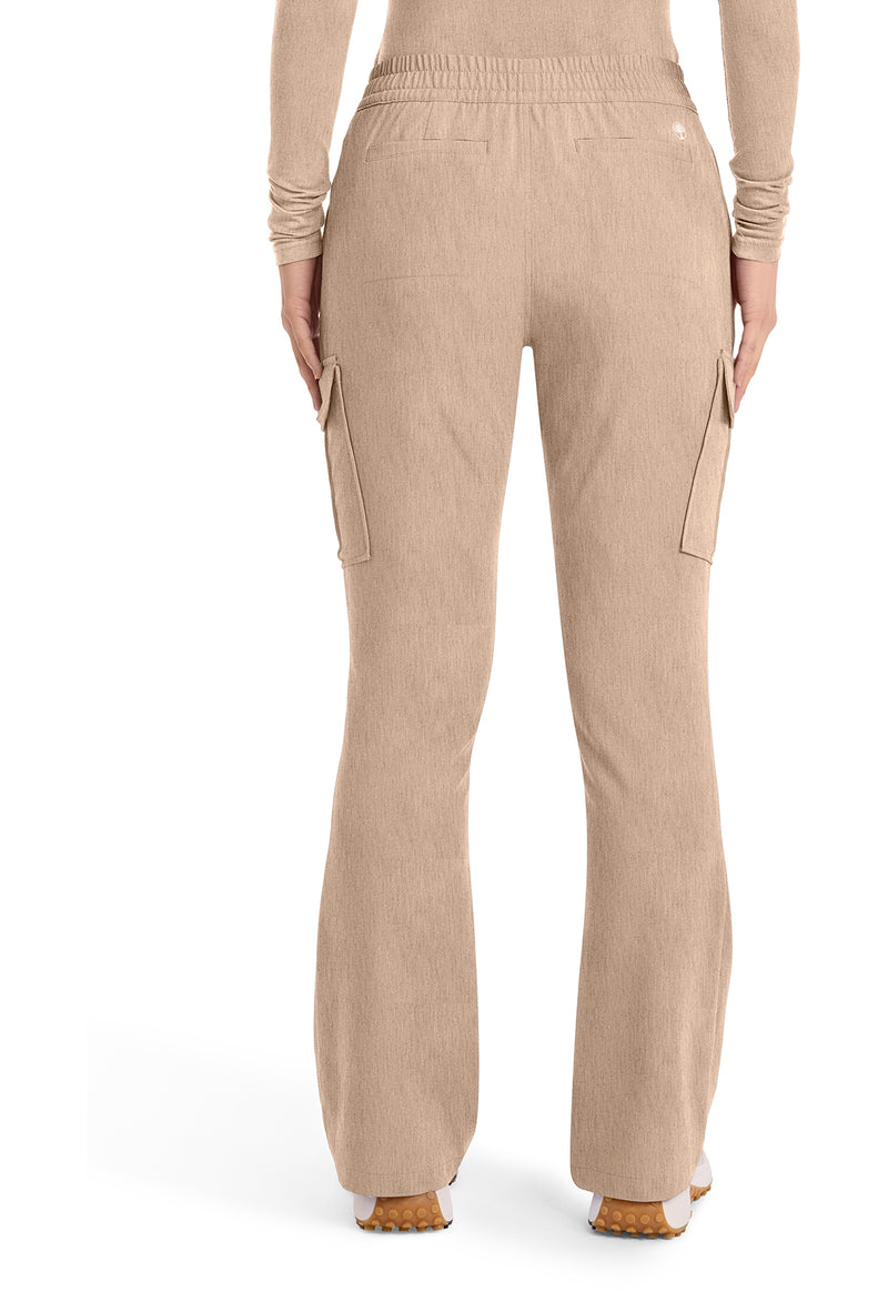 Desert Taupe - Healing Hands Quest Women Scrub Pants - Back View