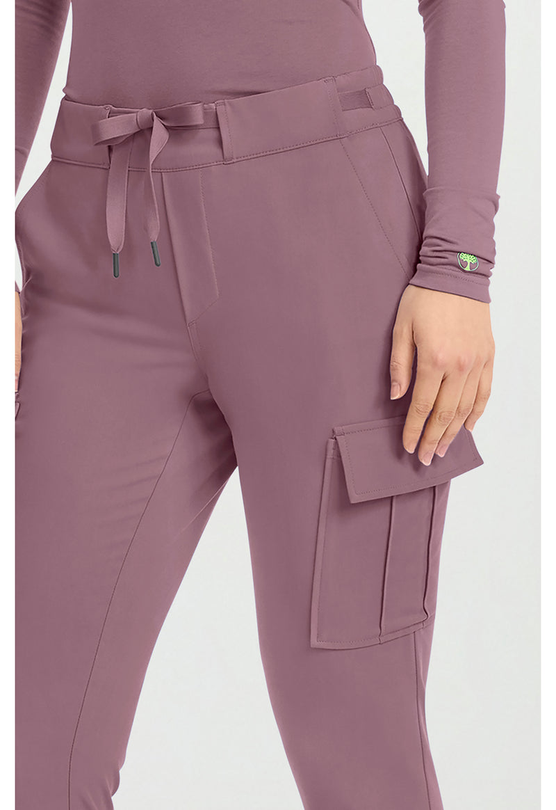 Elderberry - Women's 6-Pocket Flare Leg Scrub Pants (View 3)