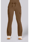 French Brown - Healing Hands Quest Women Scrub Pants - Front View