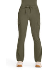 Olive - Healing Hands Quest Women Scrub Pants - Front View