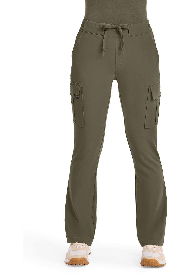 Olive - Healing Hands Quest Women Scrub Pants - Front View