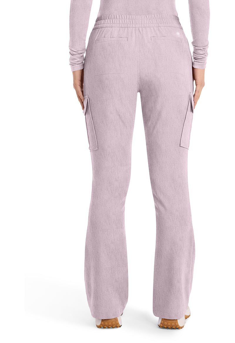 Pink Pearl - Healing Hands Quest Women Scrub Pants - Back View
