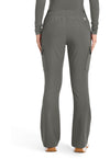 Pewter - Healing Hands Quest Women Scrub Pants - Back View