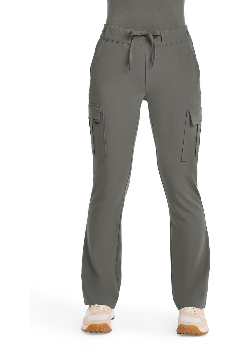 Pewter - Healing Hands Quest Women Scrub Pants - Front View
