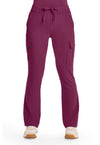 Wine - Healing Hands Quest Women Scrub Pants - Front View