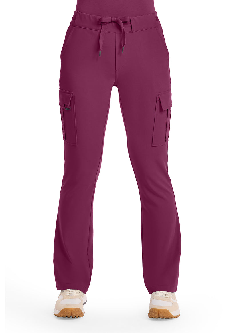 Wine - Healing Hands Quest Women Scrub Pants - Front View