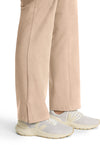 Desert Taupe - Women's Mid Rise Drawstring Straight Leg – Petite (View 4)