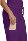 Eggplant - Women's Mid Rise Drawstring Straight Leg – Petite (View 2)