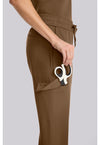 French Brown - Women's Mid Rise Drawstring Straight Leg – Petite (View 2)