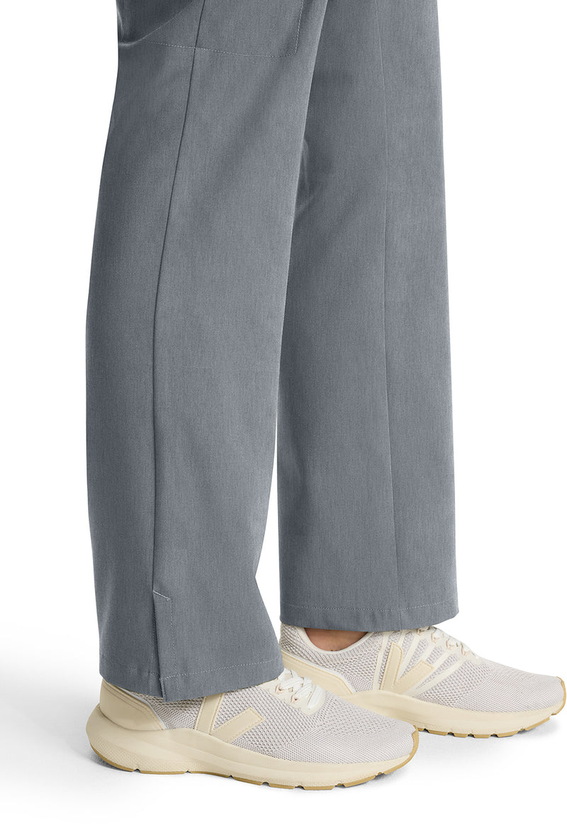 Heather Ash - Women's Mid Rise Drawstring Straight Leg – Petite (View 4)