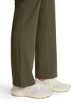 Olive - Women's Mid Rise Drawstring Straight Leg – Petite (View 4)