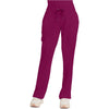 wine - Mid Rise Drawstring Straight Leg