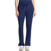 navy - Mid Rise Drawstring Straight Leg